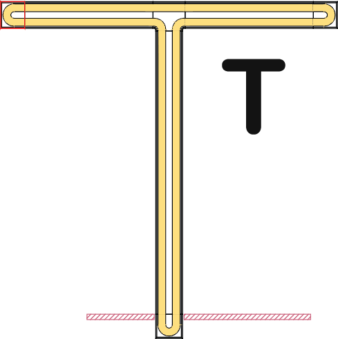 Form of kaiten sushi conveyor - T