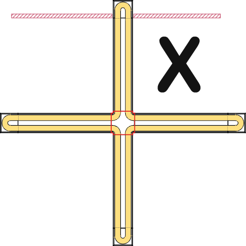 Form of kaiten sushi conveyor - X