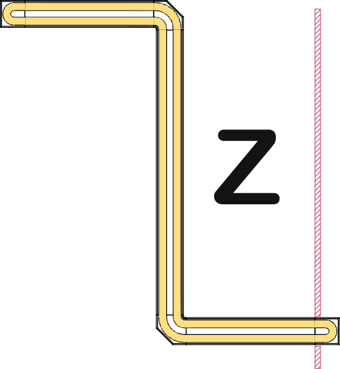 Form of kaiten sushi conveyor - Z