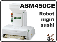 ASM450 robot nigiri sushi industrial para elaborar bolas de arroz