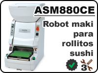 ASM880 robot maki sushi para elaborar rollitos 